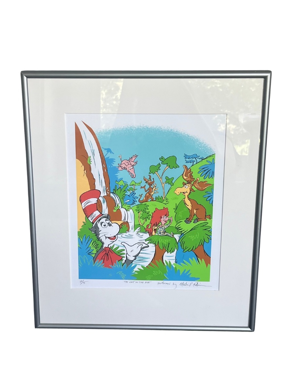 RARE Dr Seuss Cat In The Hat Limited Edition Print 7/15 Signed Martin P Robinson